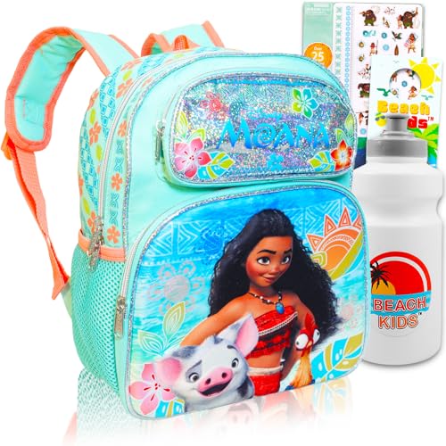 Disney Moana Backpack Set for Girls Kids Bundle with 12 Moana Backpack with Water Bottle Tattoos More Disney Moana Backpack Set for Kids 0 belly baby and beyond