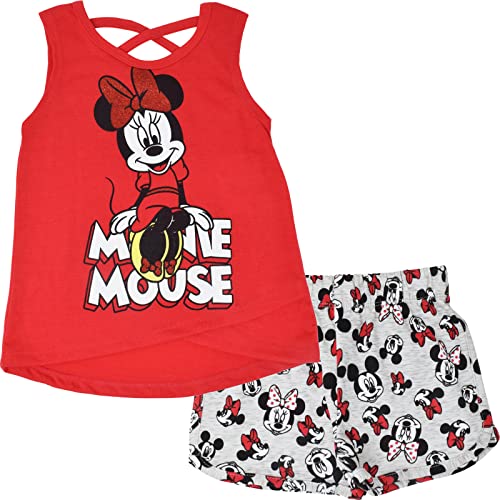 Disney Princess Moana Belle Minnie Mouse Nightmare Before Christmas Tank Top and French Terry Shorts Toddler to Big Kid 0 belly baby and beyond