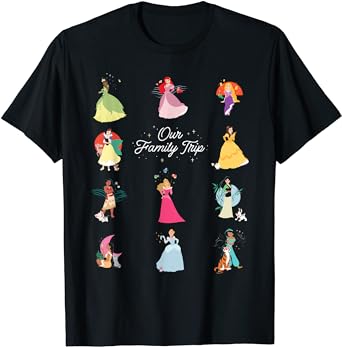Disney Princess Our Family Trip Vacation Travel Holiday T Shirt 0 belly baby and beyond