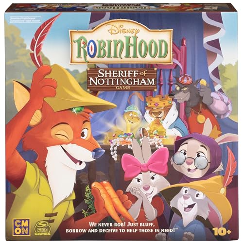 Disney Robin Hood Sheriff of Nottingham Game Family Board Games Disney Gifts Board Games for Family Night for Adults Kids Ages 10 and up 0 belly baby and beyond