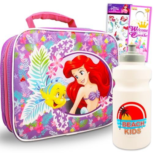Disney The Little Mermaid Lunch Box for Girls Bundle with Insulated Ariel Lunch Bag Stickers More Little Mermaid Lunch Box 0 belly baby and beyond