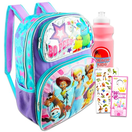 Disney Toy Story Backpack Set Bundle with 16 Toy Story Backpack Featuring Bo Peep Jessie Forky More Plus Water Bottle Toy Story Backpack for Girls 0 belly baby and beyond