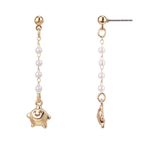 Disney Wish Gold Tone and Pearl Linear Earrings with Star Charm 0 belly baby and beyond