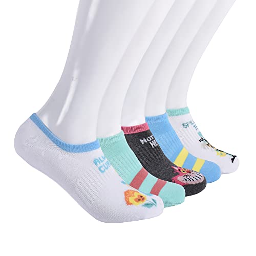 Disney Womens Alice in Wonderland 5 Pack No Show Socks 0 belly baby and beyond