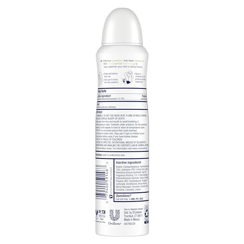 Dove Advanced Care Antiperspirant Deodorant Spray Clear Finish 3 Count Invisible antiperspirant deodorant tested on 100 colors 72 hour odor and sweat protection with Pro Ceramide technology 38 oz 0 0 belly baby and beyond