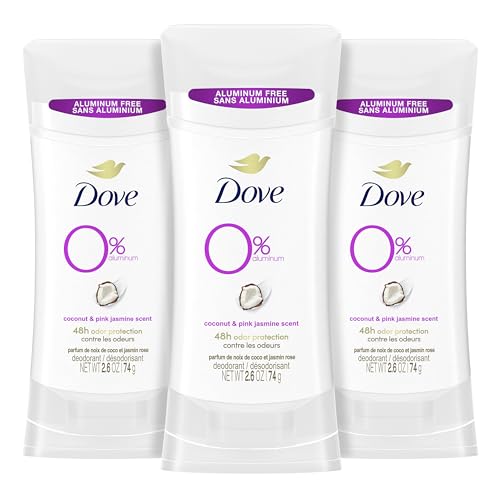 Dove Aluminum Free Deodorant for Women 24 Hour Odor Protection Coconut and Pink Jasmine 78 Oz 3 Count 0 belly baby and beyond