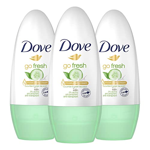 Dove Go Fresh Cucumber Roll On Anti Perspirant Deodorant 50 ml Pack of 3 0 belly baby and beyond