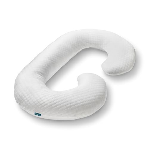 Dr Talbots Moms Pregnancy Pillow Stay Cool C Shaped Pillow for Pregnant Women 0 belly baby and beyond