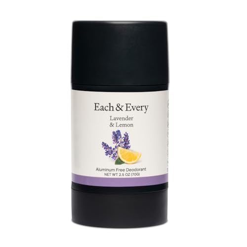 Each Every All Natural Deodorant Travel Size Aluminum Free Deodorant for Women Men Lavender Lemon Sensitive Skin Friendly All Day Odor Protection In Plant Based Packaging 25 Oz 0 belly baby and beyond