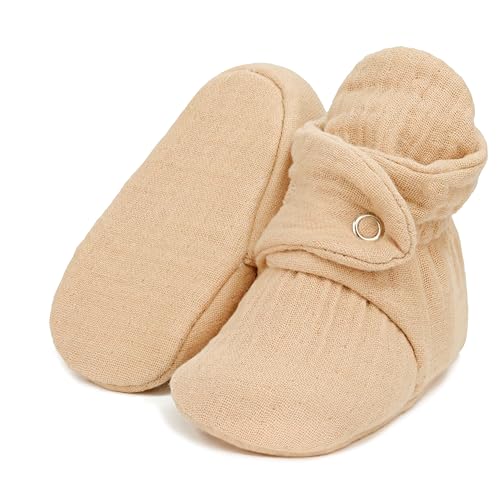 Ella Bonna Organic Cotton Muslin Baby Booties Newborn Baby Socks Slipper Toddler Shoes Infant Girl Booties 0 belly baby and beyond