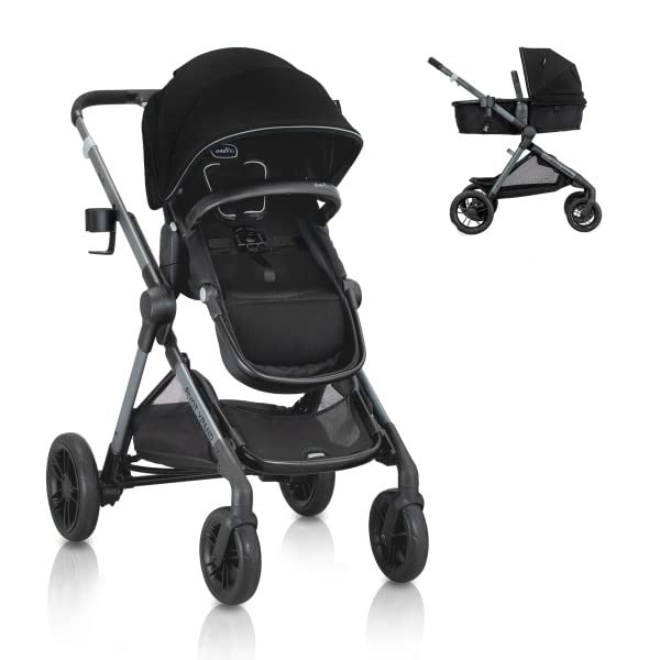 Evenflo Pivot Xpand Modular Stroller Ayrshire Black 0 belly baby and beyond