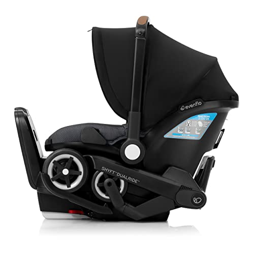 Evenflo Shyft DualRide Infant Car Seat and Stroller Combo with Carryall Storage Boone Gray 0 belly baby and beyond