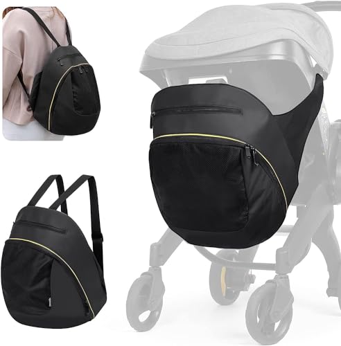 Exclusive Clip On Stroller Storage Bag Compatible with Doona Stroller Car Seat Non Slip Wearable Stroller Organizer with Shoulder Straps Baby Essentials Pram Car Seat Stroller Accessories 0 belly baby and beyond