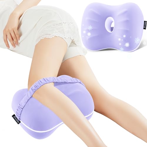 Extra Large Leg Knee Pillow for Side Sleepers Smooth Spine Alignment Pillow Memory Foam Knee Pillows for Back Hip Pain Spine Aligning Sciatica Surgery Recovery Pregnancy Purple 0 belly baby and beyond