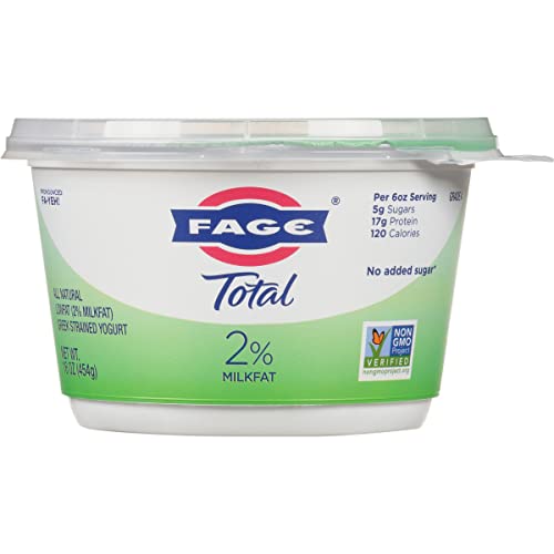 FAGE Total Greek Yogurt 2 Reduced Fat Plain 16 oz 0 belly baby and beyond
