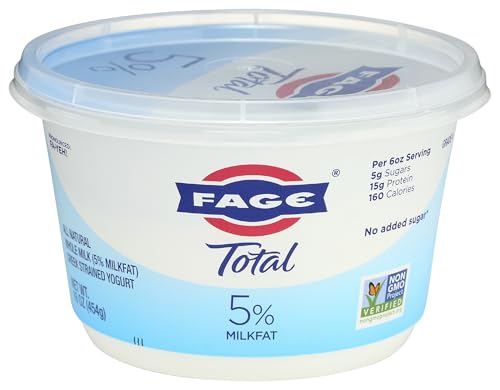 FAGE Total Greek Yogurt 5 Whole Milk Plain 16 oz 0 belly baby and beyond