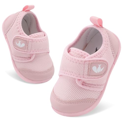 FEETCITY Baby First Walking Shoes Boys Girls Infant Sneakers Crib Shoes Breathable Lightweight Slip On Shoes 0 belly baby and beyond