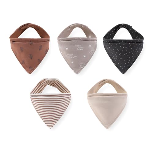 Fashion Unsiex 5 Pack Baby Boy Girl Drool Bibs Ease of cleaning Cotton Infant Bandana Bibs Accessories 0 belly baby and beyond
