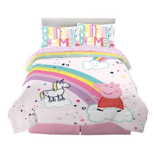 Franco Kids Bedding Super Soft Comforter and Sheet Set 5 Piece Full Size Peppa Pig 0 belly baby and beyond