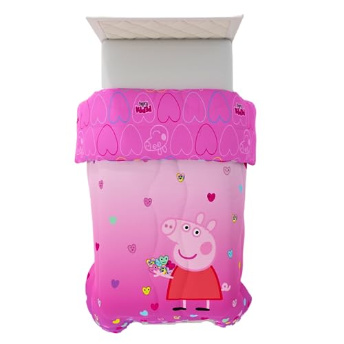 Franco Peppa Pig Kids Bedding Super Soft Microfiber Reversible Comforter Twin Officially Licensed Product 0 belly baby and beyond