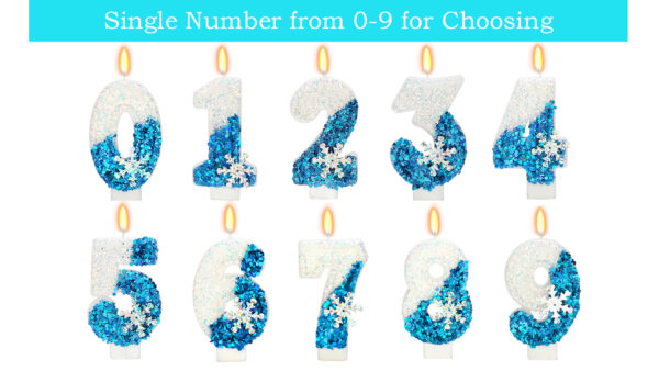 Frozen Themed Birthday Candles 3rd Birthday Candle for Party Supplies Winter Birthday Party Supplies 276 inch Number 3 Cake Topper Decoration Number 3 0 4 belly baby and beyond