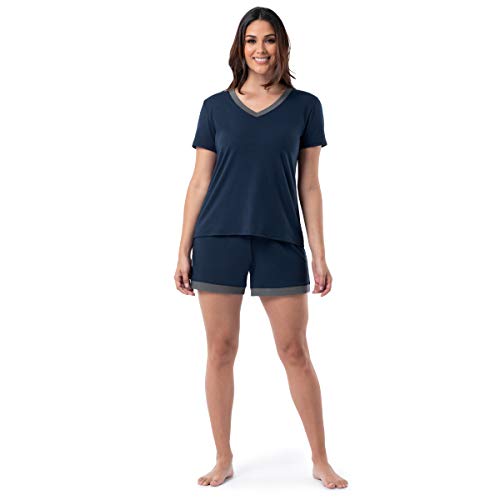 Fruit of the Loom Womens Short Sleeve Tee and Short 2 Piece Sleep Set 0 belly baby and beyond