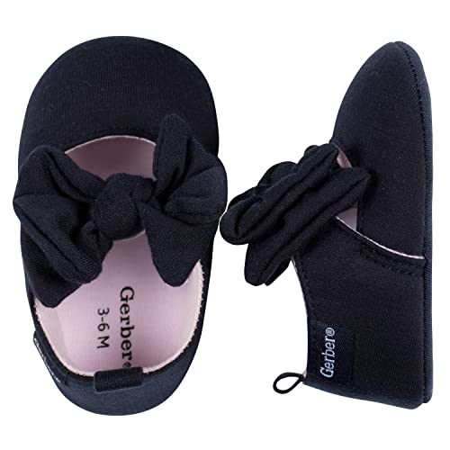 Gerber Baby Girls Newborn Infant Girls Ballet Crib Shoe 0 belly baby and beyond