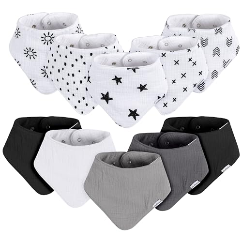 Gerber Unisex Baby Muslin Bandana Bibs 0 belly baby and beyond