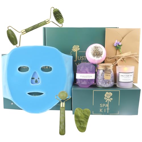 Gifts for Women Unique Birthday Gifts for WomenSelf Care Gifts for Mom Best Friend Sister Wife With Jade Roller Ice Face Mask Christmas Valentine Day Mothers Day Thank You Gifts for Her 0 belly baby and beyond
