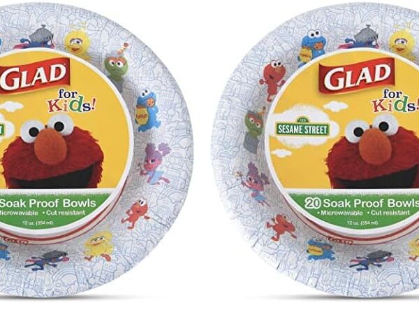 Glad for Kids Sesame Street Paper Bowls 12 oz Sesame Street Disposable Bowls Kids Snack Bowls Sesame Street Characters Paper Bowls for Everyday Use 12 oz Paper Bowls 20 Ct Pack of 2 0 belly baby and beyond