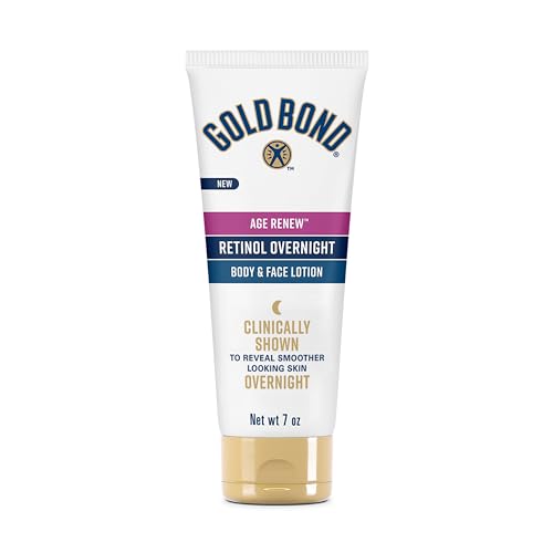 Gold Bond Age Renew Retinol Overnight Body Face Lotion With Retinol Peptide Complex 7 oz 0 belly baby and beyond