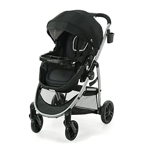 Graco Modes Pramette Stroller Baby Stroller with True Pram Mode Reversible Seat One Hand Fold Extra Storage Child Tray Pierce 0 belly baby and beyond
