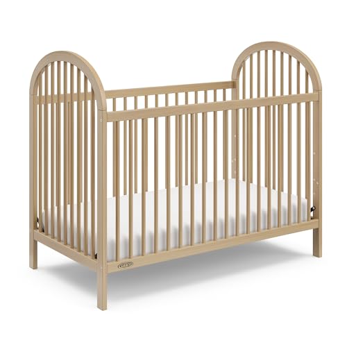 Graco Olivia 3 in 1 Convertible Crib Driftwood GREENGUARD Gold Certified Converts to Toddler Bed Fits Standard Full Size Crib Mattress Adjustable Mattress Height Easy 30 Minute Assembly 0 belly baby and beyond