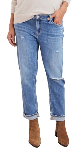 HATCH Collection Maternity The Crop Jeans Under The Belly Fit Cotton Denim for Mom Extended Sizing 0 belly baby and beyond