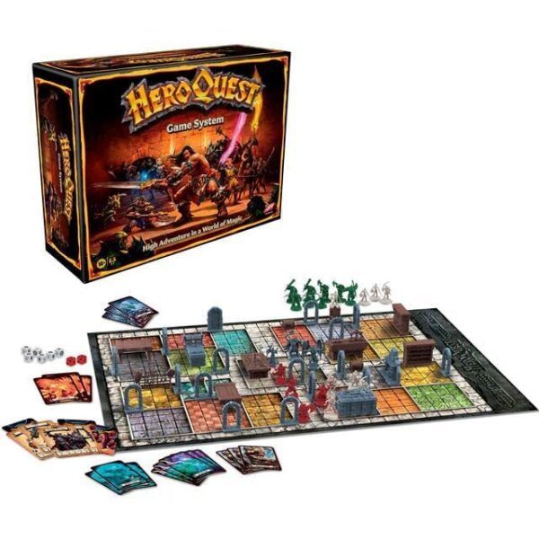 Hasbro Gaming Avalon Hill HeroQuest Game System Tabletop Board GameImmersive Fantasy Dungeon Crawler Adventure Game for Ages 14 and Up2 5 Players 0 1 belly baby and beyond