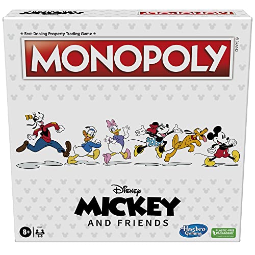 Hasbro Gaming Monopoly Disney Mickey and Friends Edition Board Game Ages 8 0 belly baby and beyond