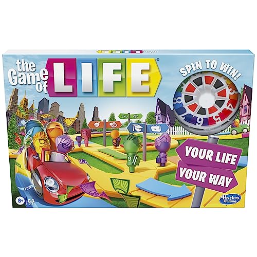 Hasbro Gaming The Game of Life Game Family Board Game for 2 4 Players Indoor Game for Kids Ages 8 and Up Pegs Come in 6 Colors 0 belly baby and beyond