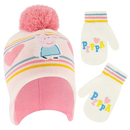 Hasbro Winter Hat Toddlers Mittens Peppa Pig Baby Beanie for Girls 0 belly baby and beyond