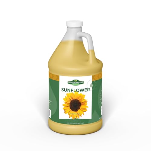 Healthy Harvest Non GMO Sunflower Oil Healthy Cooking Oil for Cooking Baking Frying More Naturally Processed to Retain Natural Antioxidants One Gallon 0 belly baby and beyond