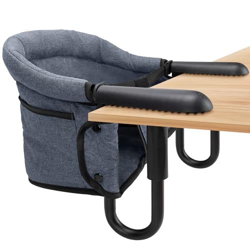 Hook On ChairPortable High Chair with Storage Bag Hook On Clip On and Fast Table Chair with Removable Seat for Home and Travel 0 belly baby and beyond