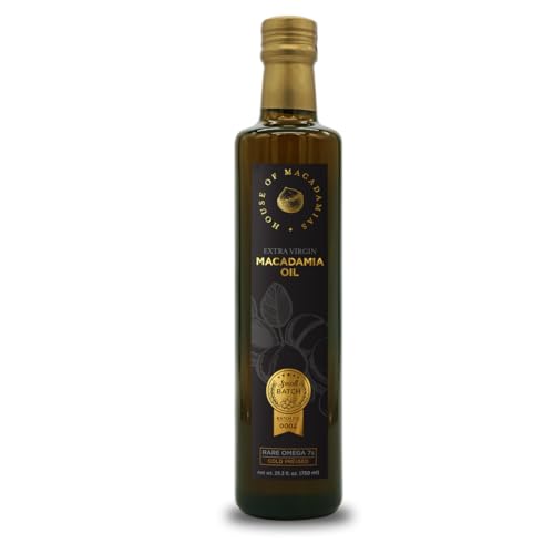 House of Macadamias Macadamia Nut Oil Cooking oil Premium Cold Pressed Extra Virgin 253 fl oz Bottle Keto Vegan Paleo Gluten Free Sugar Free 0 belly baby and beyond