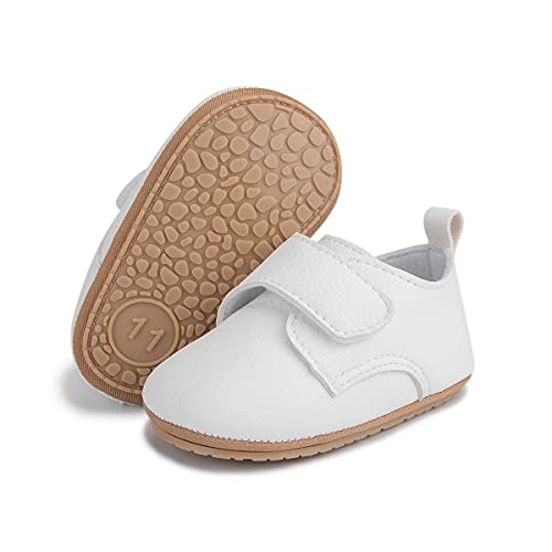 HsdsBebe Baby Boys Girls Oxford Shoes PU Leather Soft Rubber Sole Sneakers Anti Slip Toddler Ankle Boots Infant Walking Shoes Moccasins 0 belly baby and beyond