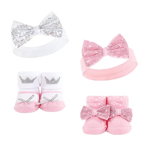 Hudson Baby baby girls Headband and Socks Set 0 belly baby and beyond