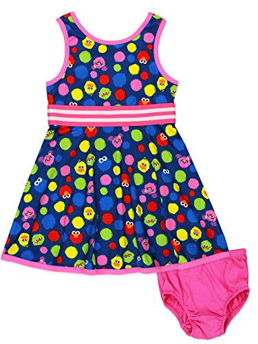 Isaac Mizrahi Loves Sesame Street Elmo Baby Toddler Fit and Flare Soft Dress 0 belly baby and beyond