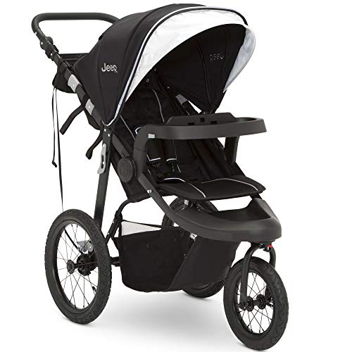 Jeep Hydro Sport Plus Jogger by Delta Children Includes Car Seat Adapter Black Neoprene Leather 0 belly baby and beyond