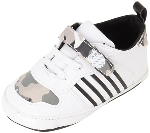 K Swiss Baby Boys Sneakers Infants Lightweight Soft Sole shoes First Walker Sneakers for Baby Boys 0 12 Months 0 belly baby and beyond