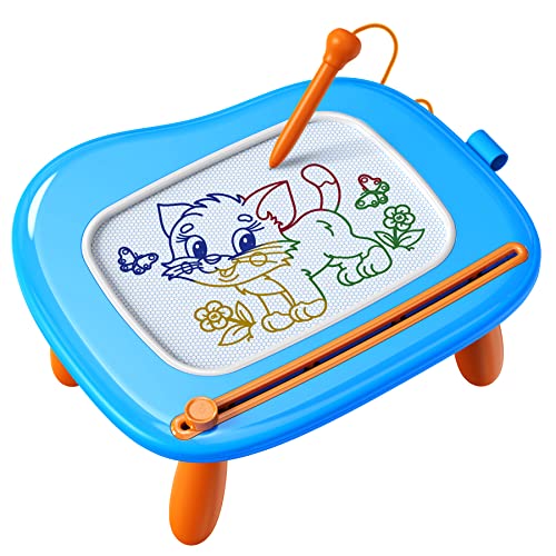 KOKODI Toddler Magnetic Drawing Board with Sturdy Legs Large Colorful Mess Free Sketch Scribble Doodle Pad Easter Birthday Gifts Toys for Boys Kids Preschooler Age 18 Month to 1 2 3 Years Old 0 belly baby and beyond