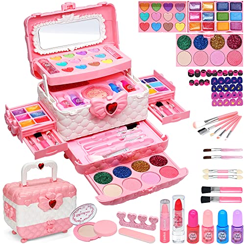 Kids Makeup Kit for Girl Toys for Girls Washable Make Up for Little GirlsNon Toxic Toddlers Cosmetic KitsChild Play Makeup Toys for Girls Age 3 12 Year Old Children Gift 0 belly baby and beyond