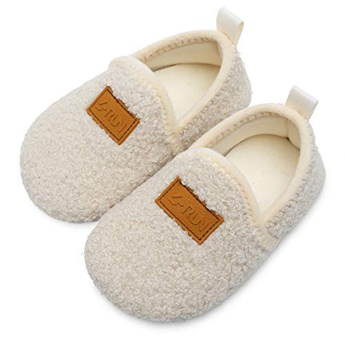 L RUN Toddler Boys Girls House Slippers Indoor Home Shoes Warm Slipper Socks for Kids Baby Soft Winter Warm Walking Shoes 0 belly baby and beyond