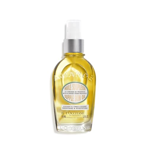 LOCCITANE Almond Supple Skin Oil 33 Fl Oz Improve Appearance of Stretch Marks Soften Skin Velvety Firmer Looking Skin Irresistible Aroma 0 belly baby and beyond
